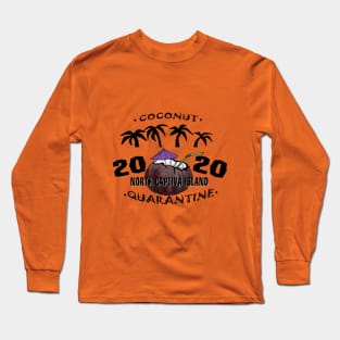 North Captiva Island - Coconut Quarantine 2020 Logo Long Sleeve T-Shirt